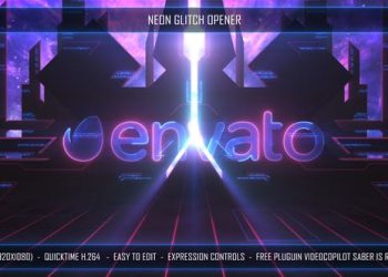 Neon Glitch Opener