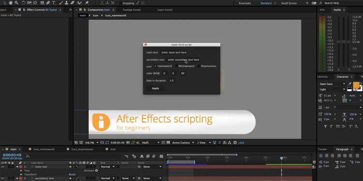 FXPHD – AFX226 Scripting in After Effects