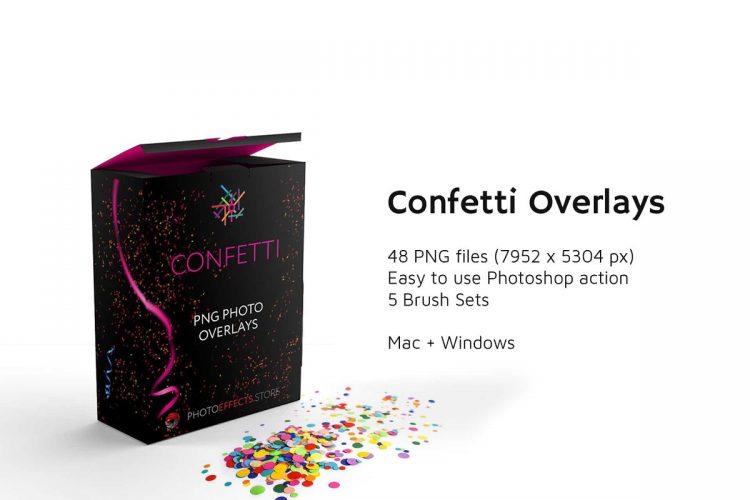 48+ Confetti Photo Overlays