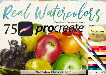 75 Procreate Watercolor Brush Bundle