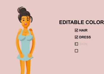 Sexy Girl Character Rigged Animation