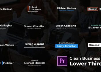 Clean Business Lower Thirds – For Premiere Pro