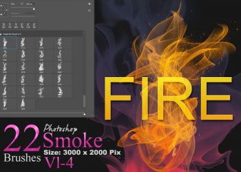 Fire and Smoke Photoshop Brushes
