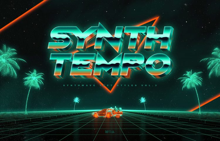 80`s Retro Text Effects vol.3 Synthwave Retrowave