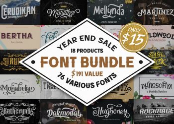 76 Fonts in 1 Font Collection