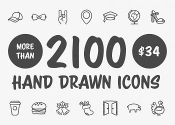 Hand Drawn Vector Doodle Icon Set