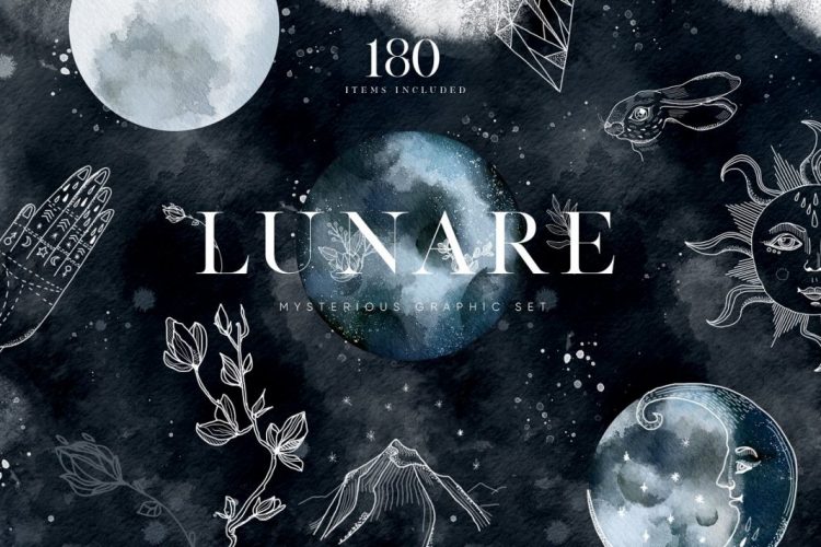 Lunare. Mysterious Graphic Set