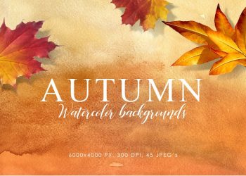 Autumn Watercolor Backgrounds
