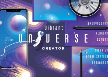 CreativeMarket Vibrant Universe Creator 2247330