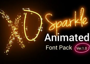 Sparkle Animated Font Pack - Version 2.00