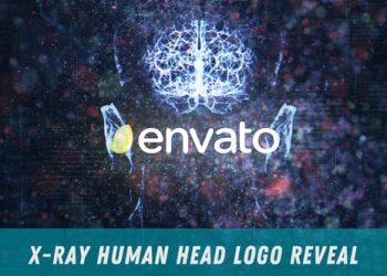 X-Ray Human Head Logo Reveal