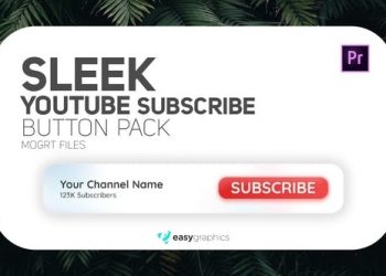 Sleek Youtube Subscribe Button Pack