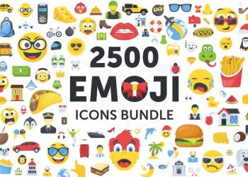 CreativeMarket 2500 Emoji Icons Bundle 2065490