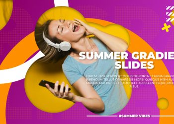 Summer Gradient Slides for After Effects