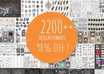 CreativeMarket 2200++ Design Elements