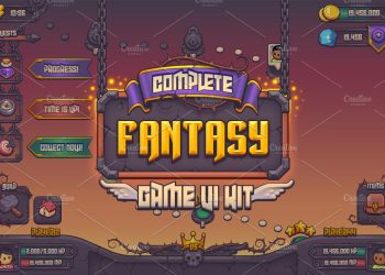CreativeMarket Complete Fantasy Game UI kit