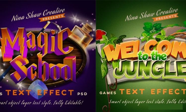 Games Text Effects For Photoshop