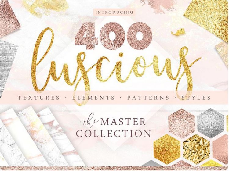 400 Gold & Marble Textures & More
