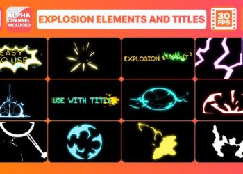 Explosion Elements And Titles | After Effects