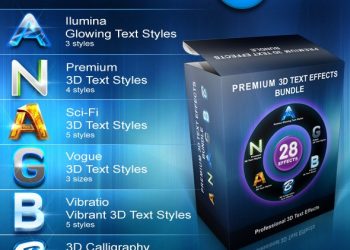 Graphicriver Premium 3D Text Effects Bundle