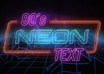 Retro Neon Titles