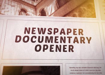 Newspaper Documentary Opener for After Effects