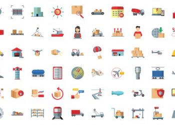 100 Management & Logistics Icons