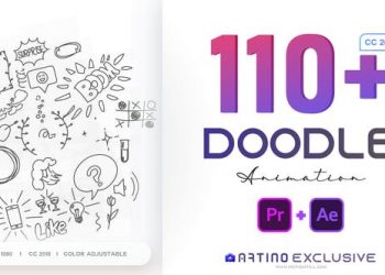 110 Animated Doodles Pack