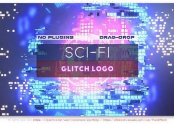 Sci-Fi Glitch Logo