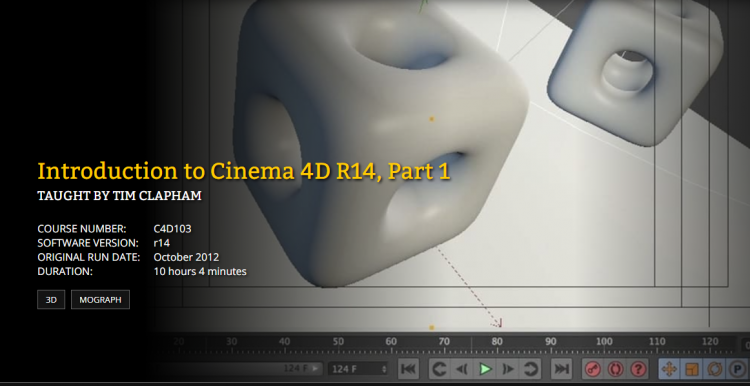 FXPHD - C4D103 Introduction to Cinema 4D R14 Part 1