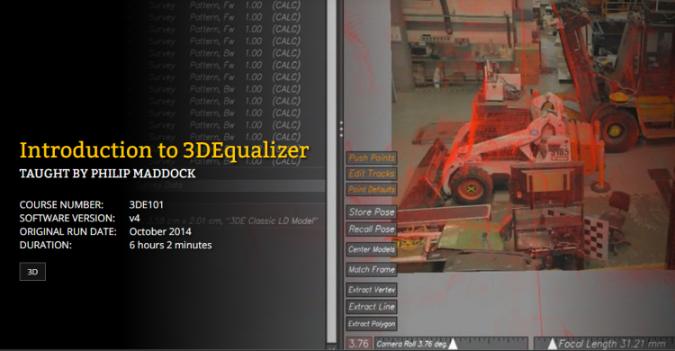 FXPHD - 3DE101 Introduction to 3DEqualizer