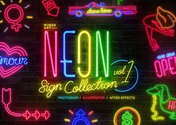 CreativeMarket Neon Sign Collection: Volume One 4718662
