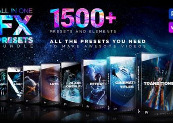 Presets Pack for Premiere Pro: Effects, Transitions, Titles, LUTS, Duotones, Sounds