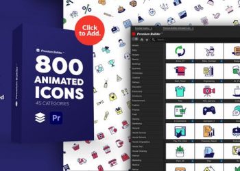 PremiumBuilder Animated Icons | Premiere Pro Extension 29634161