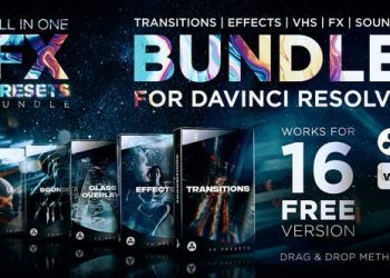 Videohive FX Presets Bundle for DaVinci Resolve | Transitions, Effects, VHS, SFX 30888590
