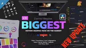 Videohive Motion Graphic Pack for Davinci Resolve V3 30109295