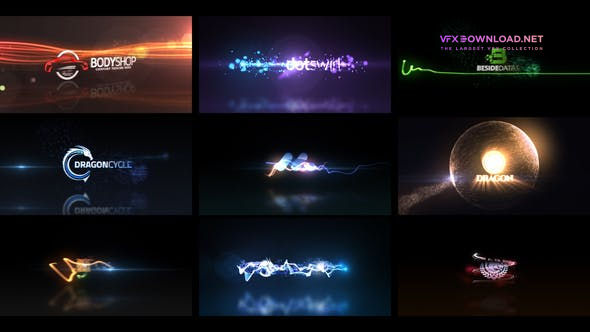 Videohive Quick Logo Sting Pack 04 Glowing Particles 7489265