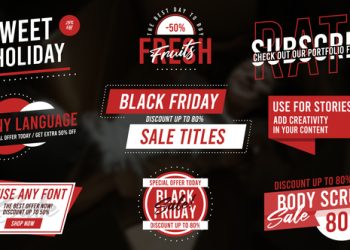 VideoHive Black Friday Titles for After Effects 38543894