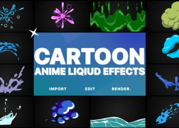 VideoHive Cartoon Anime Liquid Effects | After Effects 38665455