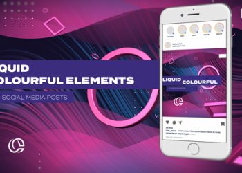 VideoHive Liquid and Colourful Elements Posts 38710528