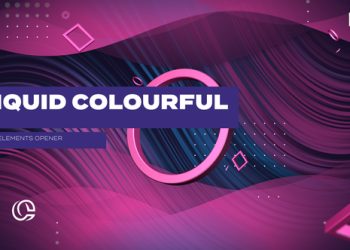 VideoHive Liquid and Colourful Elements Typography 38710095