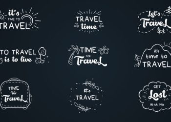 VideoHive Travel cartoon text logo animations [After Effects] 38693123