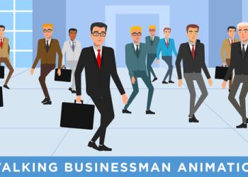 VideoHive Walking Businessman Animation 21612372