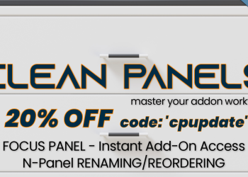 Blender Market – Clean Panels v3.0.0k