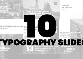 VideoHive 10 Typography Slides | AE 39211140