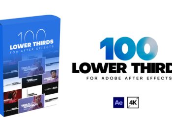 VideoHive 100 Lower Thirds 39770230