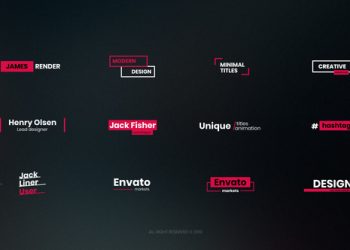 VideoHive 20 Simple Titles 22793851