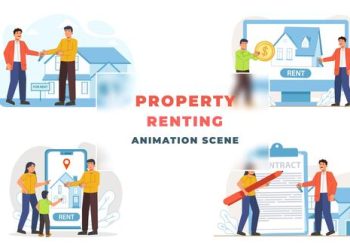 VideoHive After Effects Property Renting Animation Scene Template 39652765