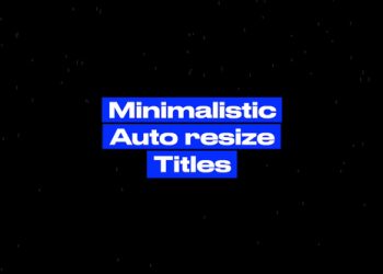 VideoHive Auto-Resize Titles 39704998