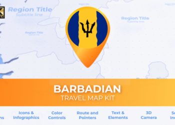 VideoHive Barbados Map - Barbadian Travel Map 39801143